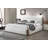 Sandro White Boucle & Walnut Finish