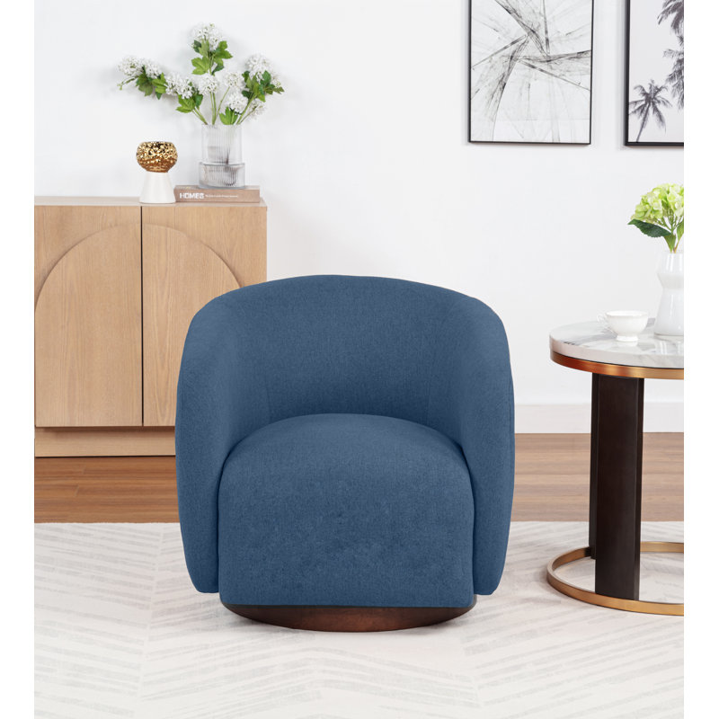 Fauteuil demi-tonneau pivotant Bennett, Beige