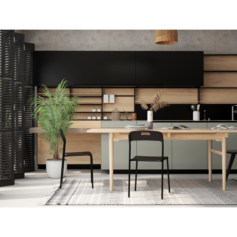 Chaises empilables Tactic, Noir