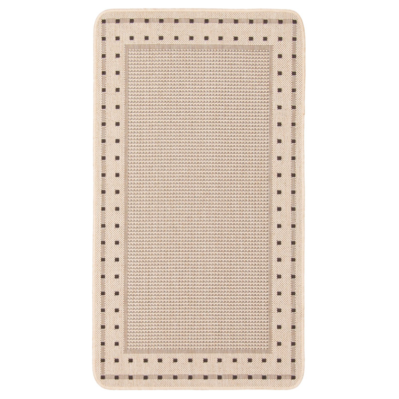 Tapis intérieur / extérieur crème Aroura, Rectangle 2 pi 2 po x 3 pi 11 po