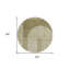 Tapis rond beige 8 po