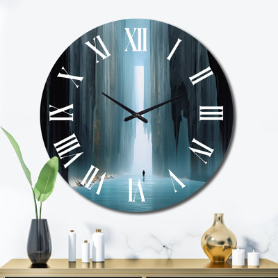 Horloge murale Wondering Through The Blue Woods I