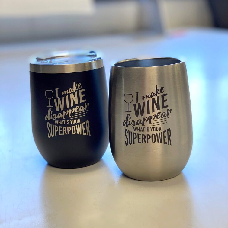 Copper Wine Tumbler, 12oz, Metallic Sold by at Home