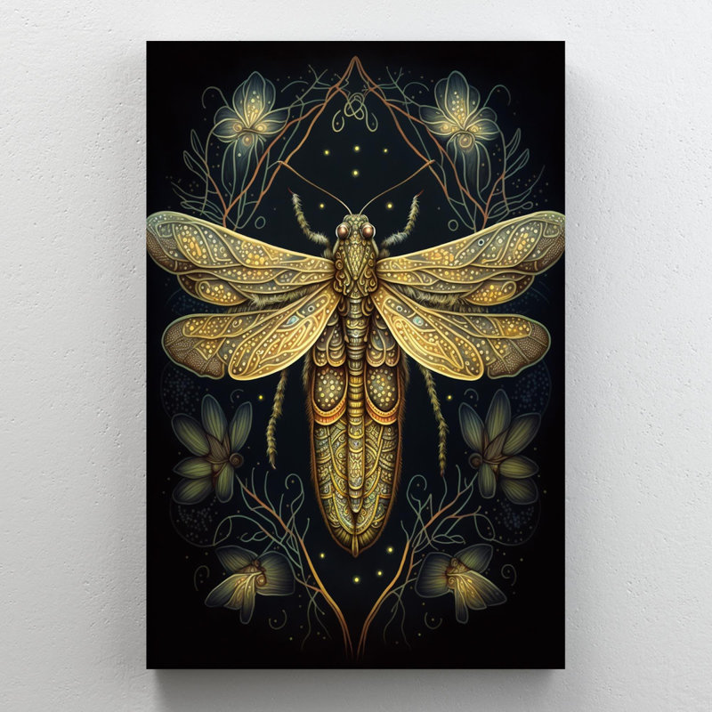 «Daisies And Firefly», impression sur toile tendue, H 36 po x L 24 po x l 1,25 po
