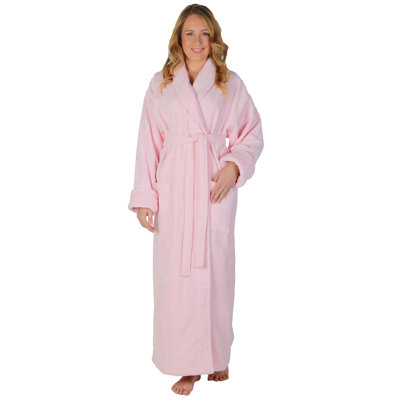 Laurens Terry Cloth Girl / Woman+ Ankle Bathrobe with Pockets