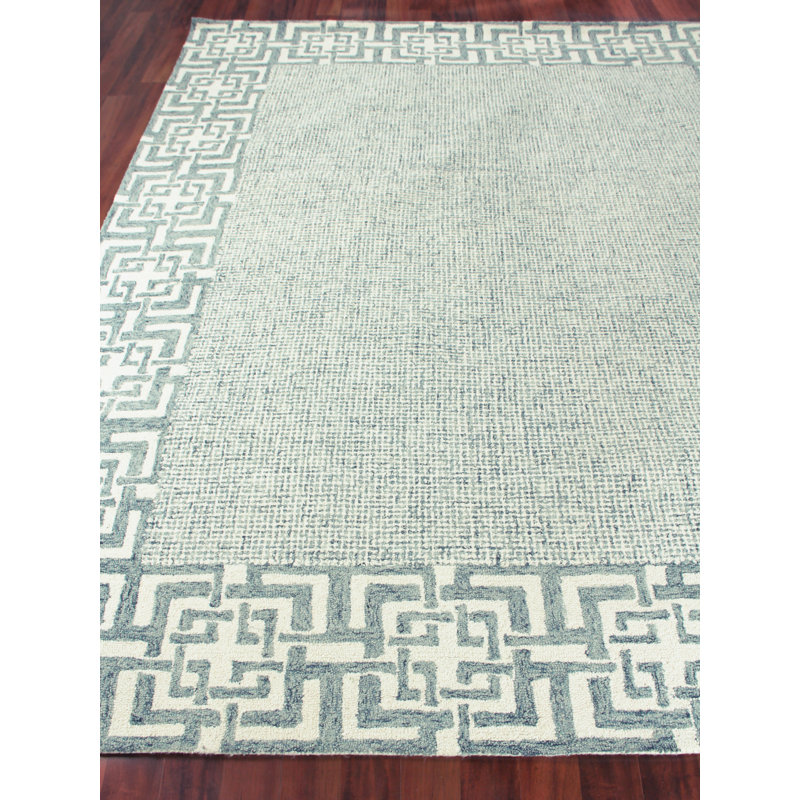 Caprice Wool Oriental Area Rug in Aqua, Rectangle 14' x 18'