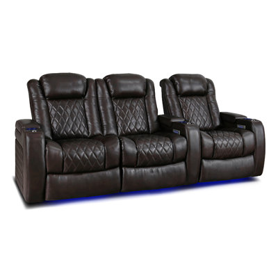 Valencia Upholstered Home Theater Seating with Cup Holder
