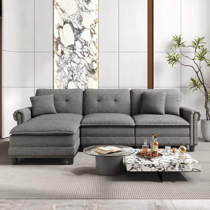 Sectional, Grey