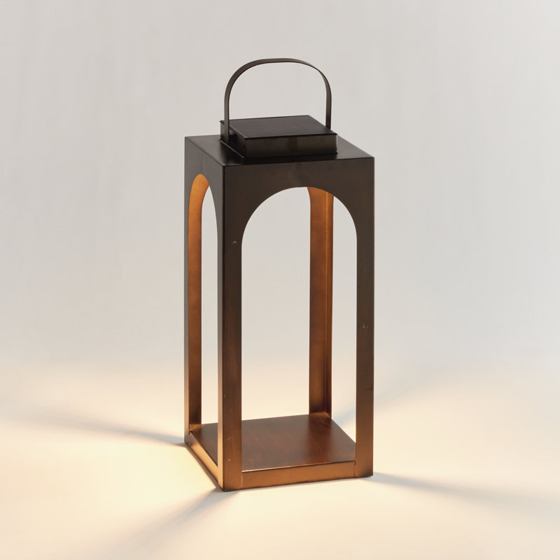BROOKS SOLAR LED LANTERN 18", 18", Bronze