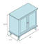 Wingate One-Drawer Two-Door Chest