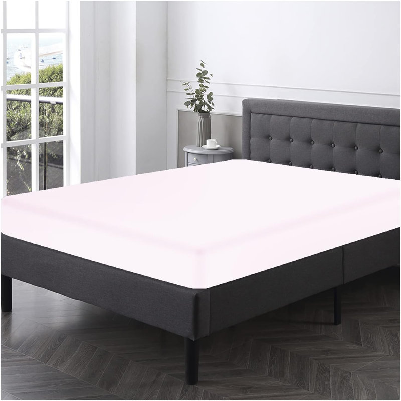 Diamond Fitted Sheet, Double (4'6), White