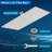16x12 Inch Rectangle High Flow Extra Large Rain Shower Head - Universal Ceiling/Wall Mount-120850564
