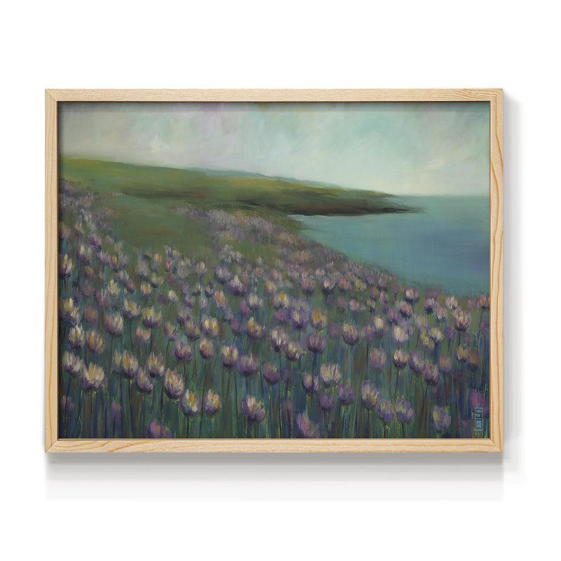 Seaside Sanctuary - reproduction encadrée - réarmable, H 11 po x l 14 po, Naturel