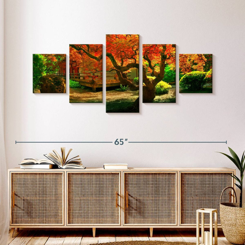 Arbre d'automne au Japon, H 24 po x l 55 po