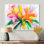 «Tropical Bouquet Of Palms I», reproduction sur toile