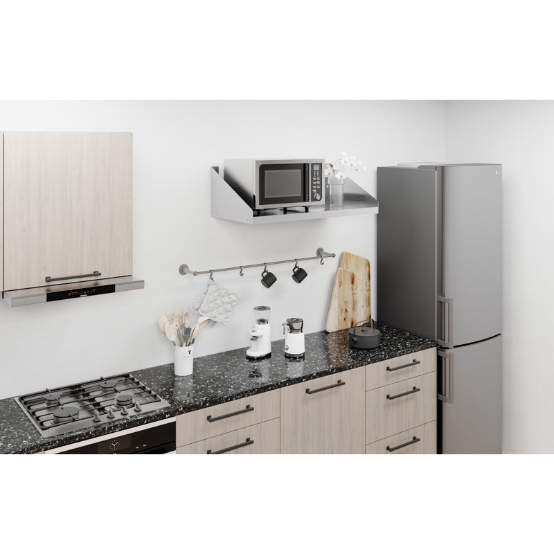 18 in. x 36 in. Stainless Steel Microwave Shelf