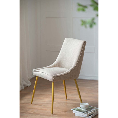 18'' H Linen Upholstered Side Chair