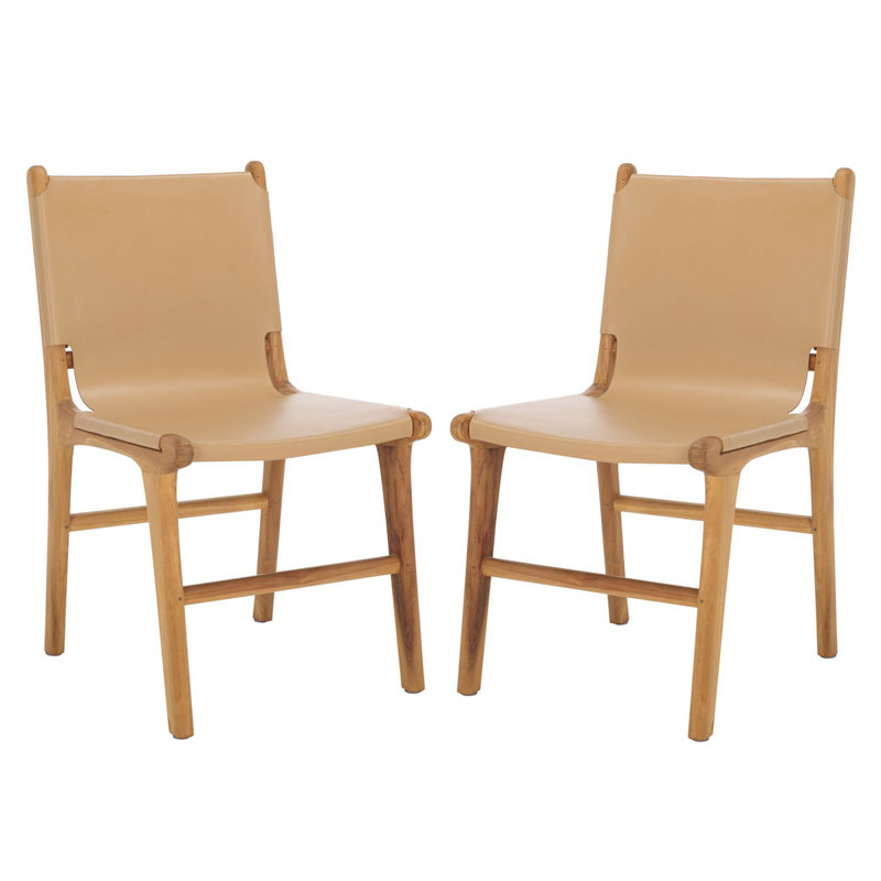 Cassaphina Leather Dining Chair, Tan