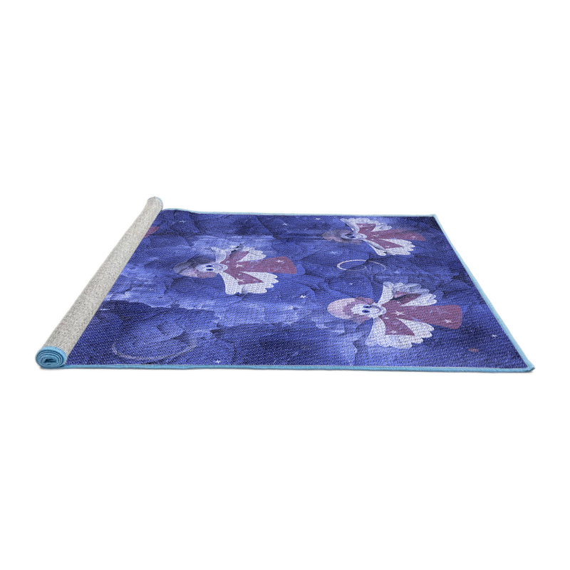 Geometric Indoor Rug, Round 3'