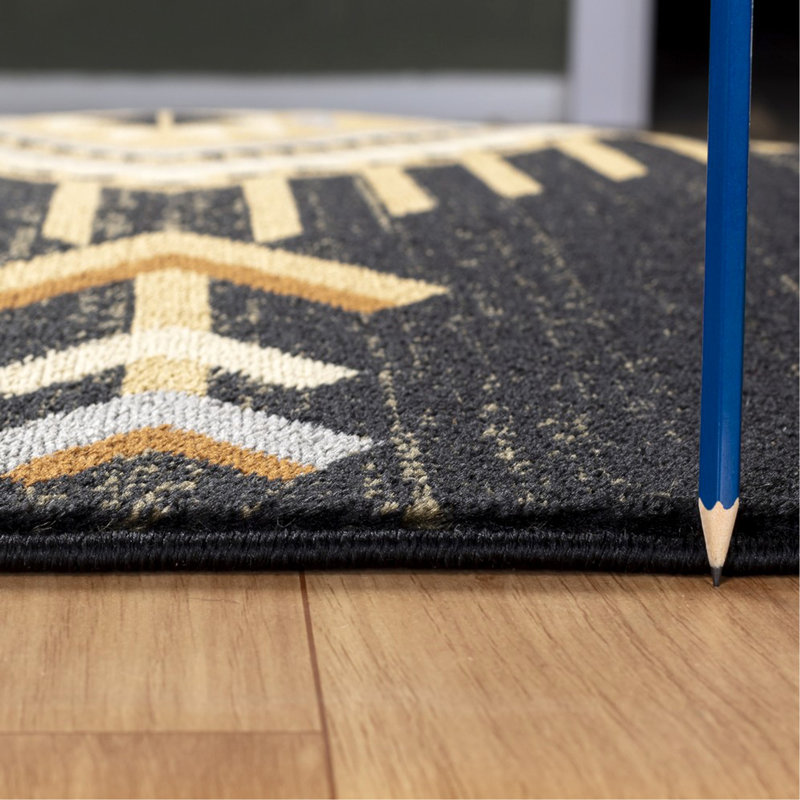 Tapis tribal sud-ouest Trib_SG_YLS4001, Rectangle 7 pi 10 po x 10 pi 3 po