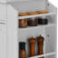Armoire de rangement sur roulettes avec station de charge pour îlot de cuisine