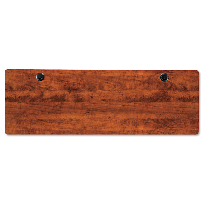 Black Steel Flip-Down Training Table Base with Modesty Panel