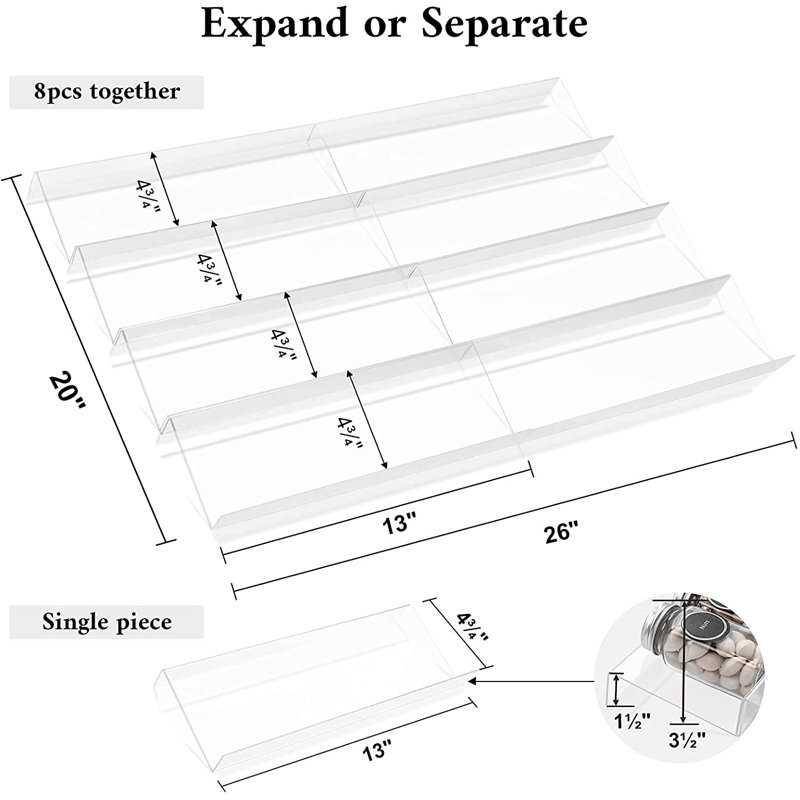Wall Spice Rack with Adjustable Racks