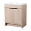 Disposition de meuble-lavabo blanc en résine blanche. 30 pouces autoportantes, 2 portes d'armoire. Fabrication en contreplaqué, tablette réglable. Poignées en métal. Plancher de chêne brut avec inclus. Fabriqué, sensé-312587460-312587462-312587456