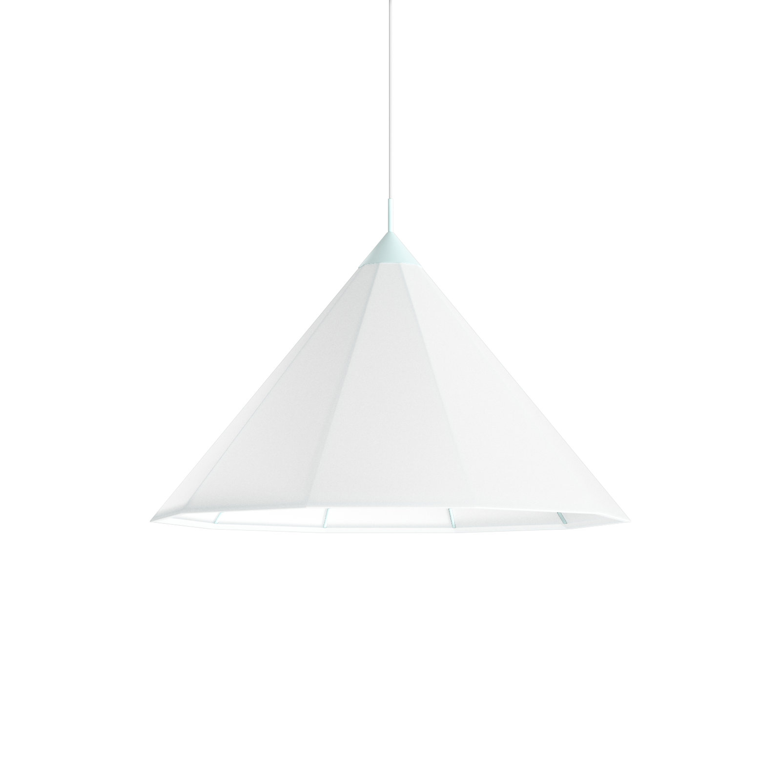 Single Light Pendant, Blue, 13.25" H x 20" W x 20" D, G25