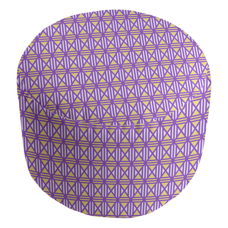 Repose-pieds Avicia, Fleur mauve / jaune
