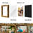 Grid 16 Opening Collage Picture Frame Set, Gold PVC Wall Gallery Decor-1075470691
