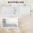 47" Acrylic Freestanding Bathtub ,Spacious Rectangle Shape, Gloss White Finish, Chrome Overflow & Pop-Up Drain CUPC Certificate