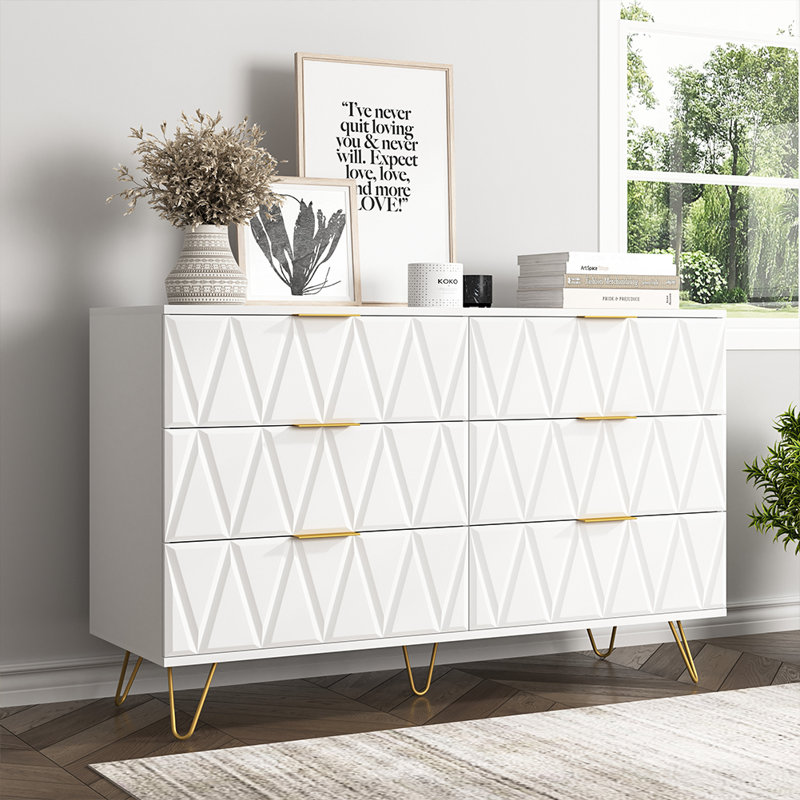 Commode 6 tiroirs Exmore