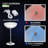 Lindella LED Light Up 16 Colour Changing Bar Stool Table
