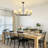 8-Light Modern Dimmable Chandelier With Fabric Shades-1133403418