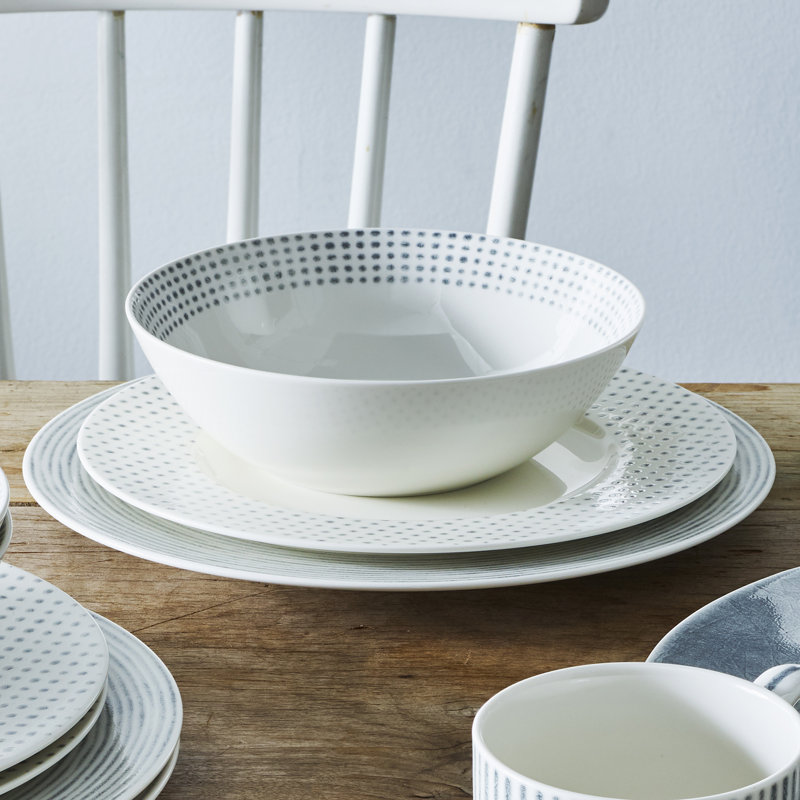 Service de table 12 pièces Noritake, gris