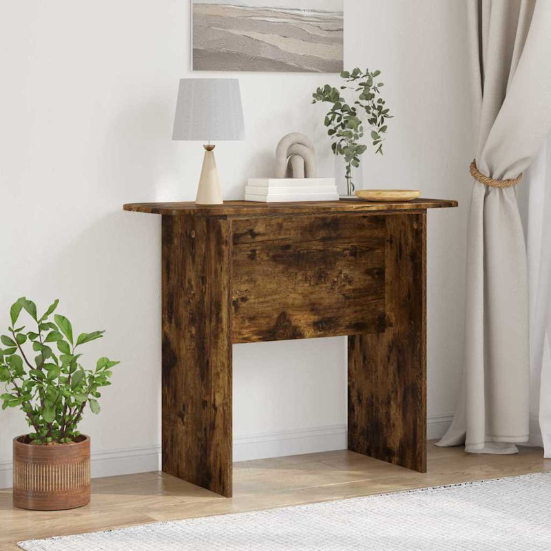 93cm Console Table, Smoked Oak