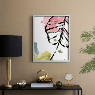 No Deckle Tropical Moderne III, reproduction encadrée - bois massif