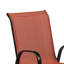 Ensemble de 2 chaises empilables d'extérieur Feli, tissu maillé rouge, métal noir-117664533