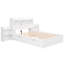 Lit plateforme double avec rangement escamotable-1324789397