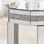 Table de bout miroitante en octogone avec incrustation de cristaux (table incluse seulement)