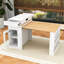 Îlot de cuisine contemporain avec roulettes, ports de charge intégrés et plateau de table pliable Contemporary-1468158281