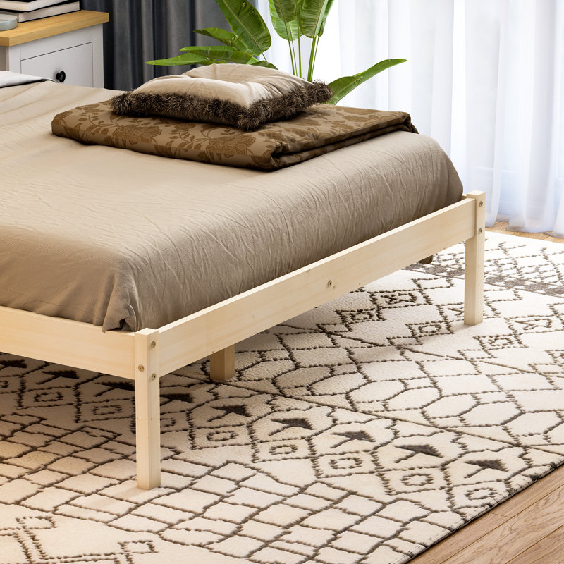 Frederique Solid Wood Bed, Double (4'6), Pine