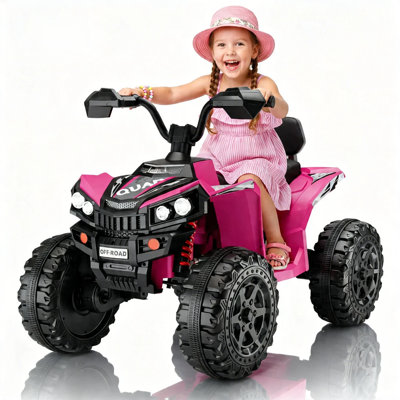 24V Ride-On Toys 4WD Kids ATV Electric Ride On 800W Motors with Music,Pink