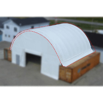 Cover Replacement for 40'x40'x15' Container Shelter 22oz PVC