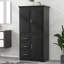 Grande armoire de rangement avec portes et 3 tiroirs, organisateur de bureau de salle de bain à tablette réglable, unité de rangement large et résistante à l'eau avec quincaillerie anti-basculement-2035108232