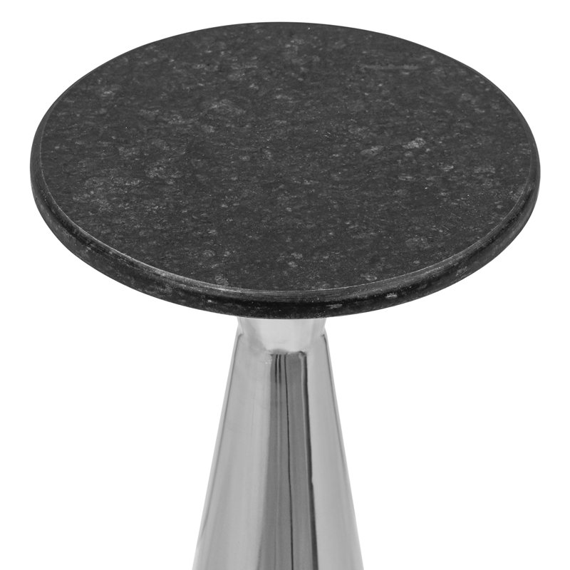 Table d'appoint argentée