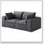 Canapé nuage de 180 cm en tissu velours côtelé, assise profonde, conception double couche, coussins amovibles, aucun assemblage requis, combinaison personnalisable pour différentes pièces
