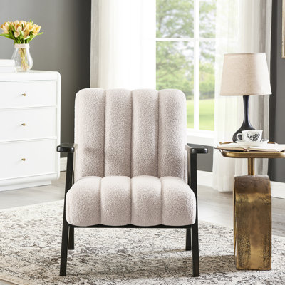 Chaise d'appoint moderne avec fauteuil contemporain en bois massif