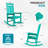Outdoor Patio HDPE Rocking Adirondack Chair-930783622
